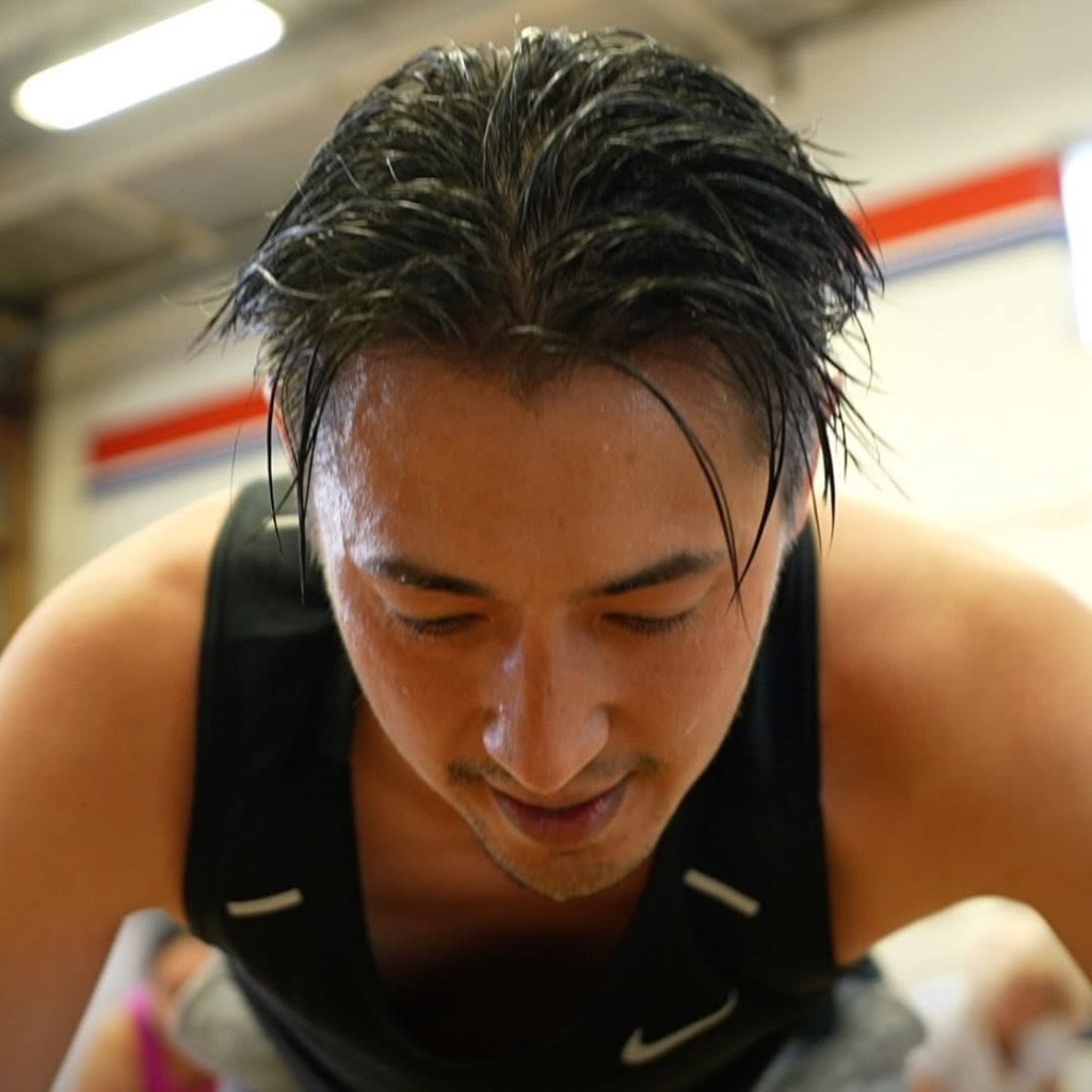 Sweating after a Kinetics 360 workout