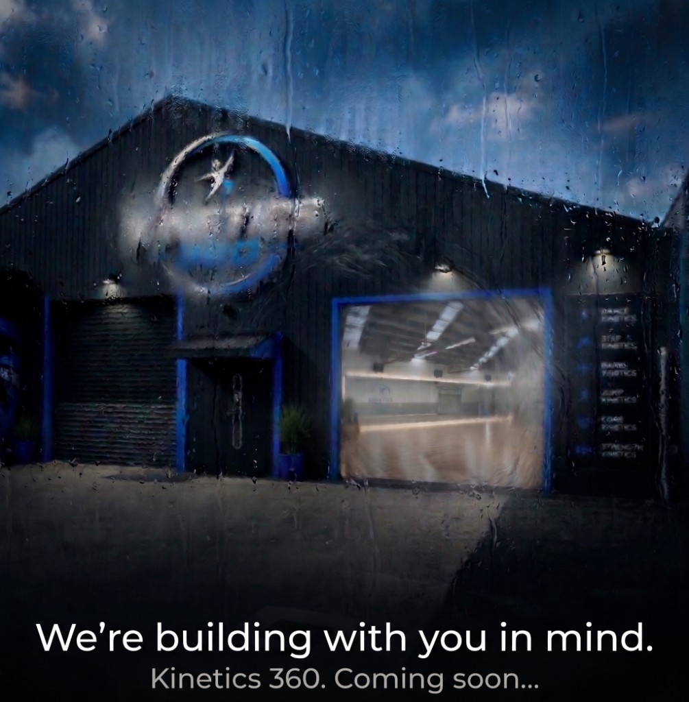 A night-time glimpse of the Kinetics 360 studio we are building, with the words we’re building with you in mind
